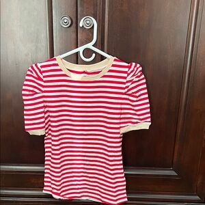 Red and White Striped Women’s Shirt
